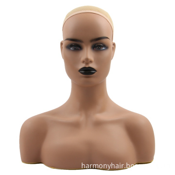 Half Body African American Mannequin Head Female Wig Display Mannequin Head